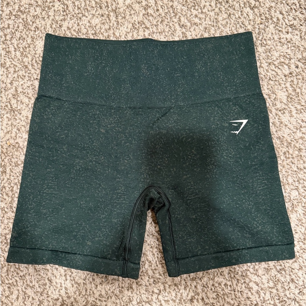 Gymshark Women's Green Fleck Shorts